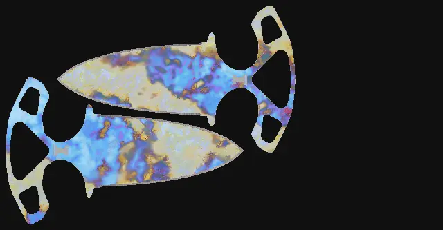 Shadow Daggers Case Hardened seed 871 playside