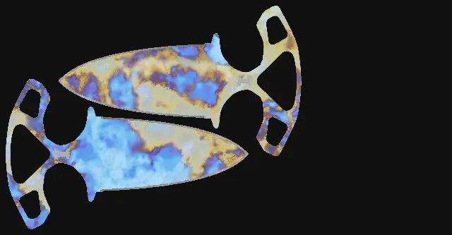 Shadow Daggers Case Hardened seed 881 playside