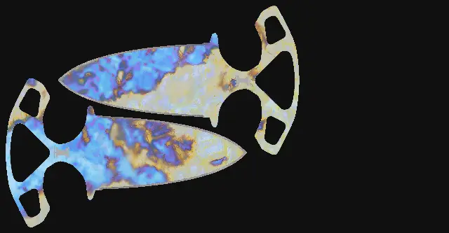 Shadow Daggers Case Hardened seed 882 playside