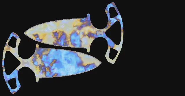 Shadow Daggers Case Hardened seed 891 playside