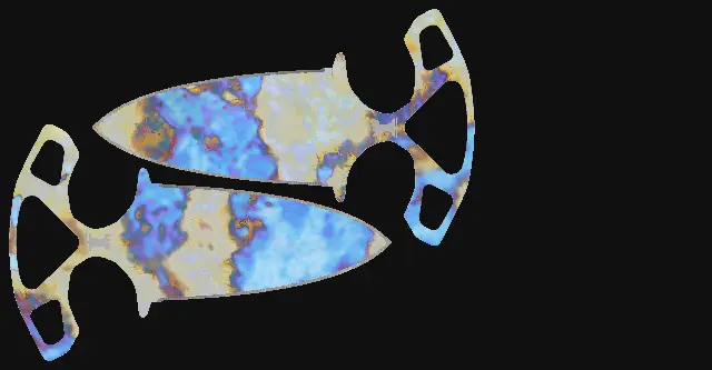 Shadow Daggers Case Hardened seed 902 playside