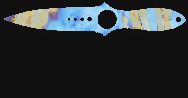 Skeleton Knife Case Hardened seed 10 playside
