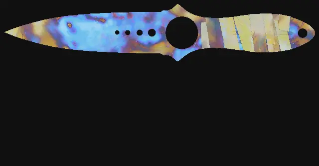 Skeleton Knife Case Hardened seed 134 playside