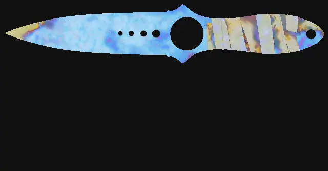 Skeleton Knife Case Hardened seed 14 playside