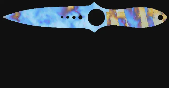 Skeleton Knife Case Hardened seed 180 playside