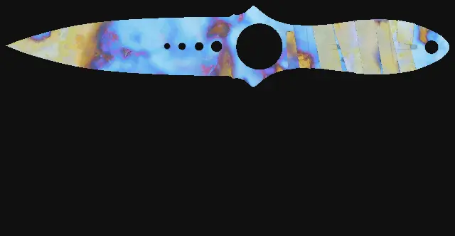 Skeleton Knife Case Hardened seed 188 playside
