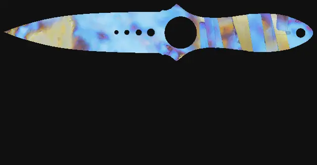 Skeleton Knife Case Hardened seed 347 playside