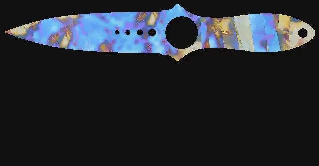 Skeleton Knife Case Hardened seed 495 playside