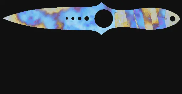 Skeleton Knife Case Hardened seed 501 playside