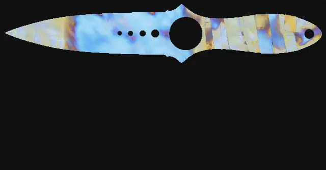 Skeleton Knife Case Hardened seed 516 playside