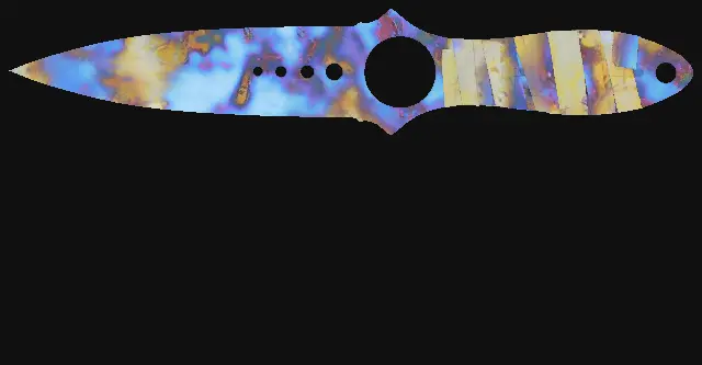 Skeleton Knife Case Hardened seed 535 playside