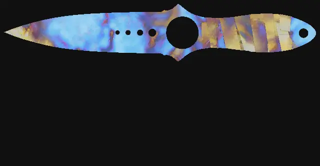 Skeleton Knife Case Hardened seed 567 playside
