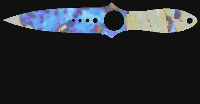 Skeleton Knife Case Hardened seed 599 playside