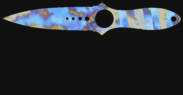 Skeleton Knife Case Hardened seed 61 playside