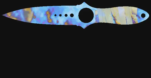 Skeleton Knife Case Hardened seed 618 playside