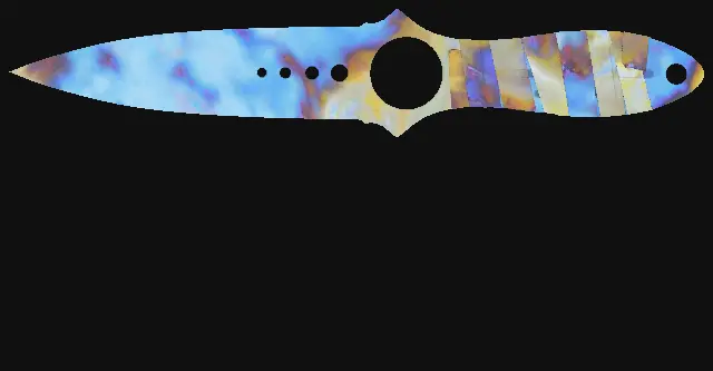 Skeleton Knife Case Hardened seed 643 playside