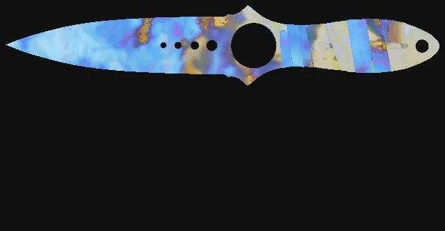 Skeleton Knife Case Hardened seed 648 playside