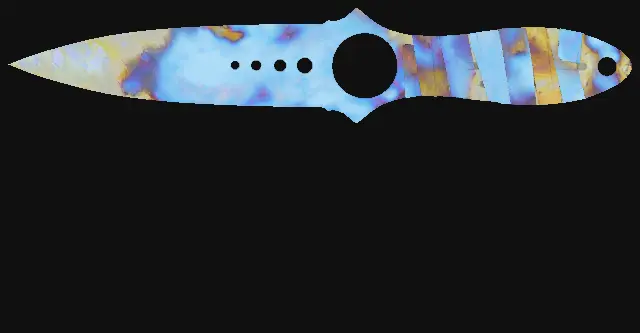 Skeleton Knife Case Hardened seed 693 playside