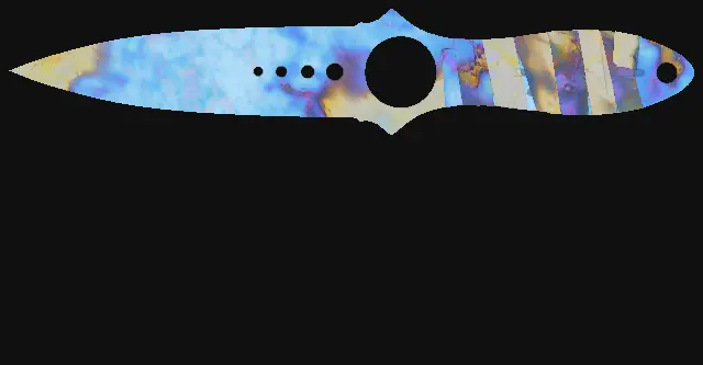 Skeleton Knife Case Hardened seed 702 playside