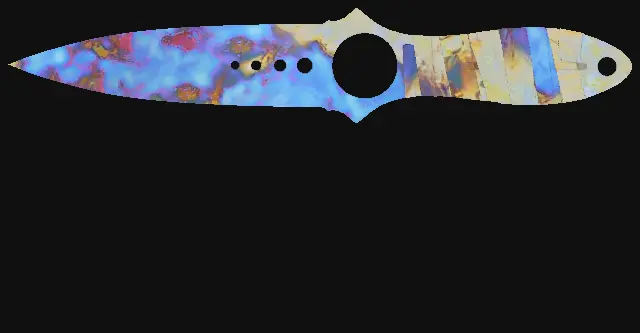 Skeleton Knife Case Hardened seed 77 playside