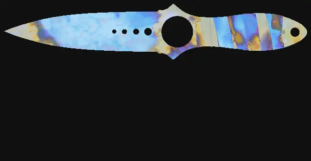 Skeleton Knife Case Hardened seed 776 playside