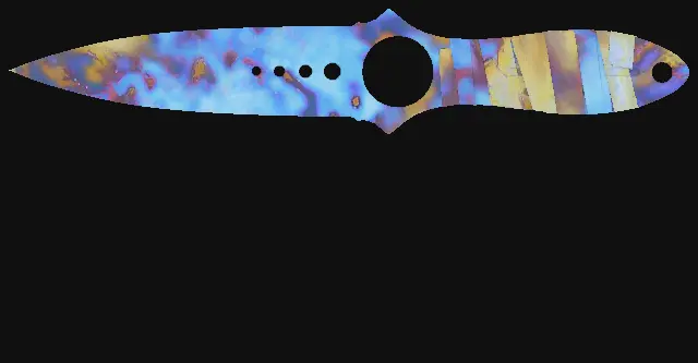 Skeleton Knife Case Hardened seed 79 playside
