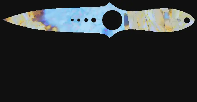 Skeleton Knife Case Hardened seed 80 playside