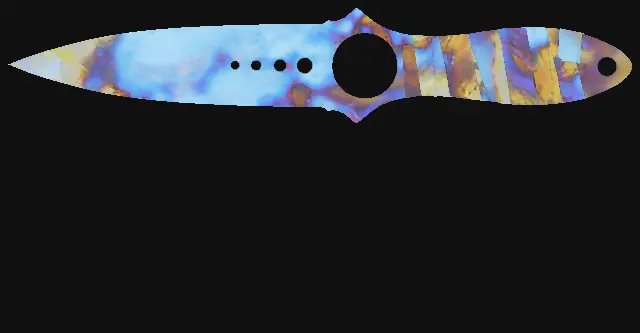 Skeleton Knife Case Hardened seed 820 playside