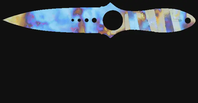 Skeleton Knife Case Hardened seed 854 playside