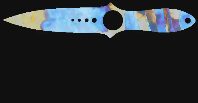 Skeleton Knife Case Hardened seed 858 playside