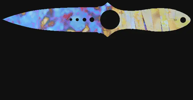 Skeleton Knife Case Hardened seed 87 playside
