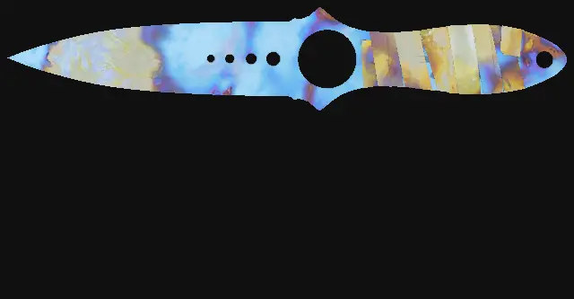 Skeleton Knife Case Hardened seed 883 playside