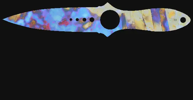 Skeleton Knife Case Hardened seed 890 playside