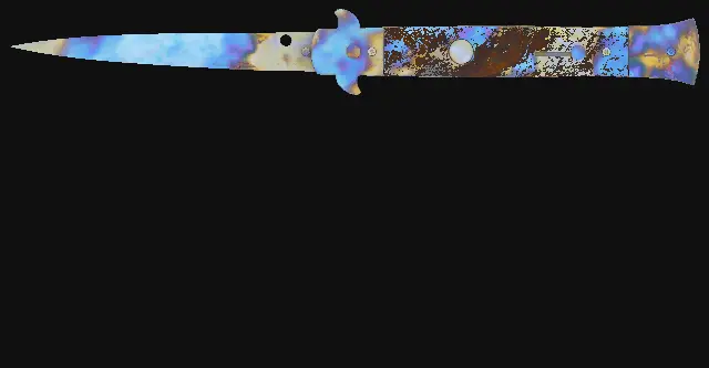 Stiletto Knife Case Hardened seed 273 playside