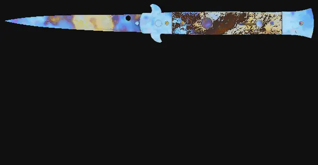 Stiletto Knife Case Hardened seed 387 playside