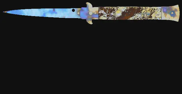Stiletto Knife Case Hardened seed 398 playside