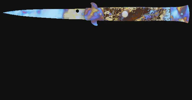 Stiletto Knife Case Hardened seed 424 playside