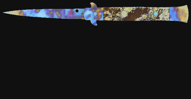 Stiletto Knife Case Hardened seed 589 playside