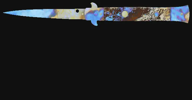 Stiletto Knife Case Hardened seed 847 playside