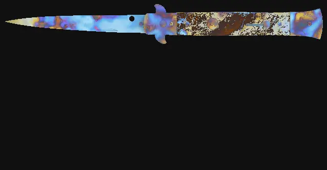 Stiletto Knife Case Hardened seed 924 playside
