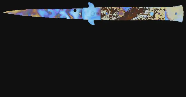 Stiletto Knife Case Hardened seed 969 playside