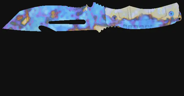 Survival Knife Case Hardened seed 127 playside