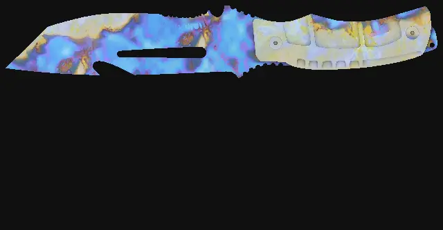 Survival Knife Case Hardened seed 144 playside