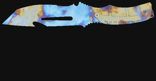 Survival Knife Case Hardened seed 374 playside