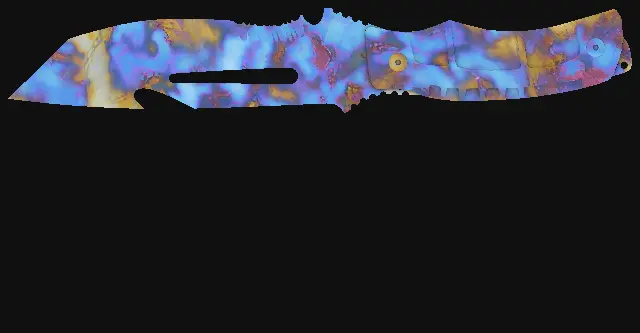 Survival Knife Case Hardened seed 438 playside