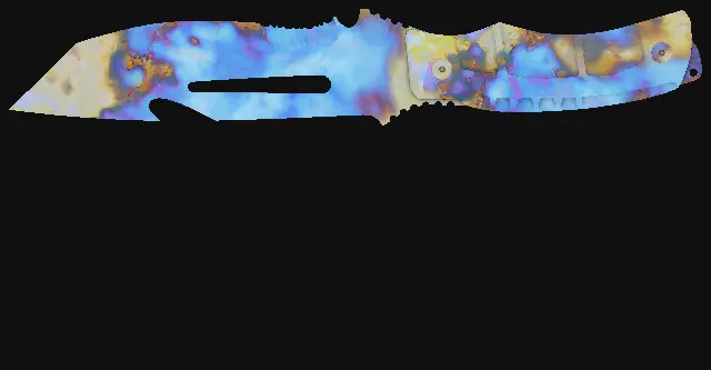 Survival Knife Case Hardened seed 496 playside