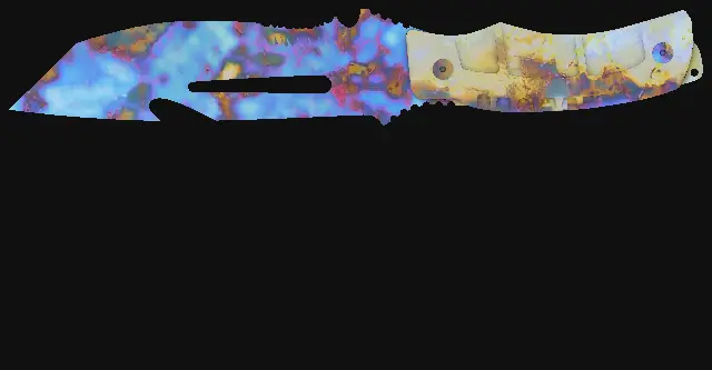 Survival Knife Case Hardened seed 636 playside