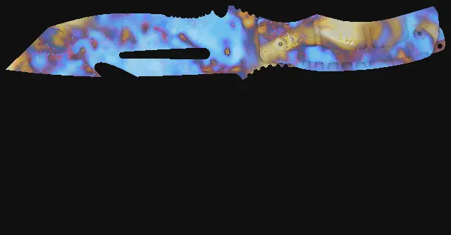 Survival Knife Case Hardened seed 79 playside
