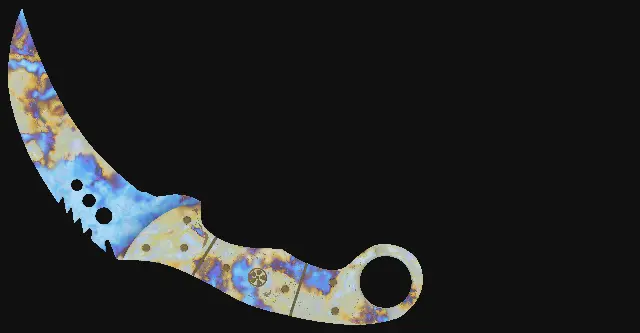 Talon Knife Case Hardened seed 131 playside
