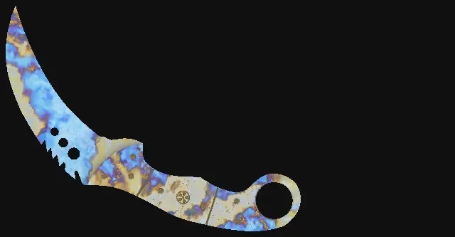 Talon Knife Case Hardened seed 266 playside